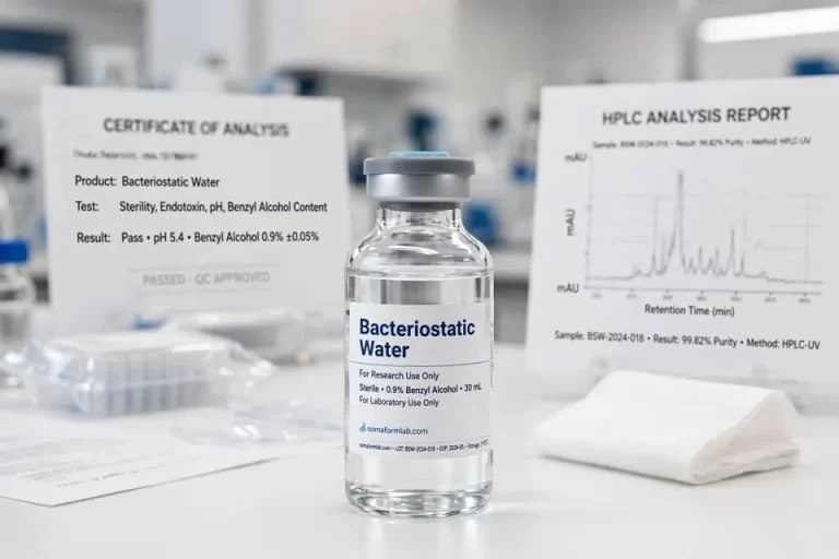 what is bacteriostatic water research guide for USA laboratories somaformlab.com